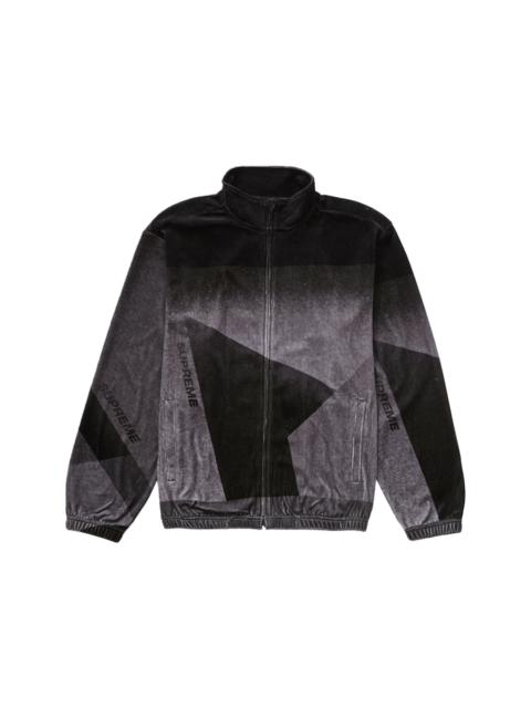 Supreme Geo Velour Track Jacket Black