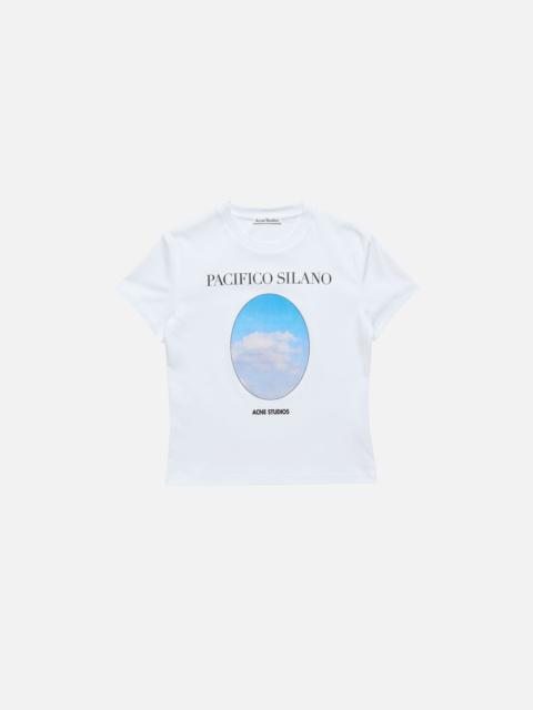 Fitted graphic t-shirt - Off white