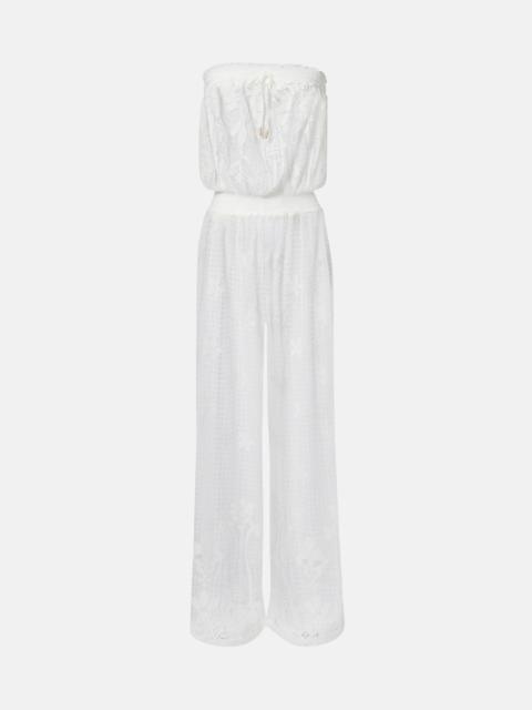 Viv cotton-blend jumpsuit