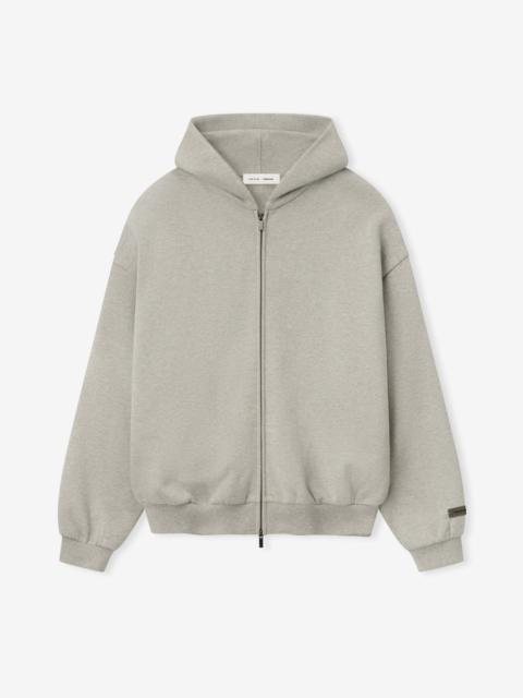 Embossed Classic Fleece Zip-Up Hoodie