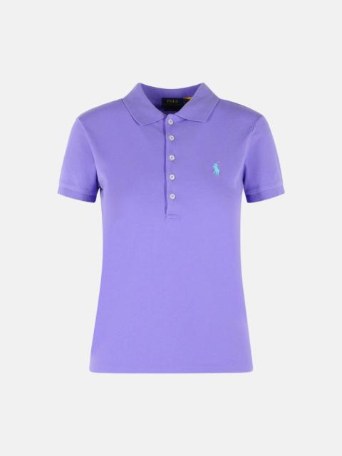 'JULIE' PURPLE COTTON POLO SHIRT