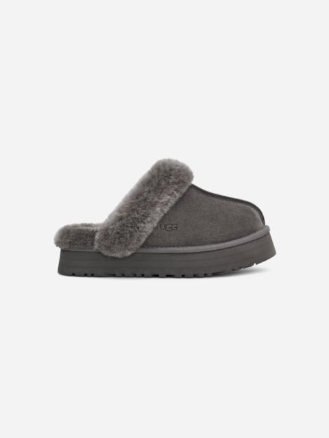 ® Women's Disquette Sheepskin Slippers in Charcoal