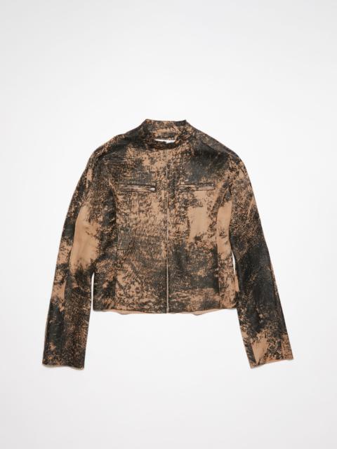 Leather biker jacket - Black