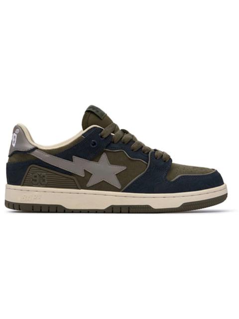 A Bathing Ape Bape SK8 Sta Navy Khaki Grey