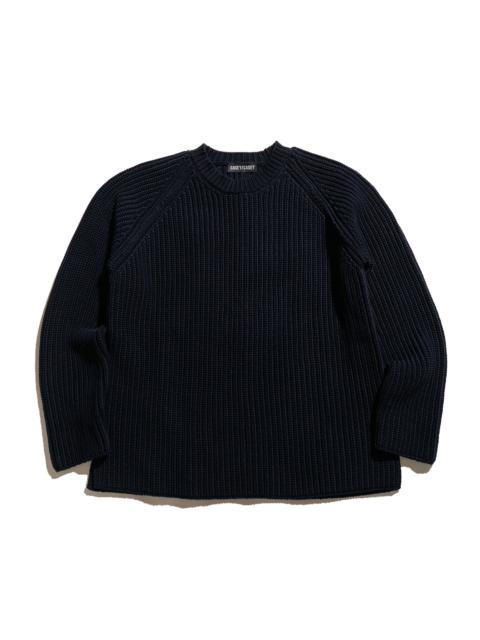 Pannocchia Sweater Crepe Cot Navy