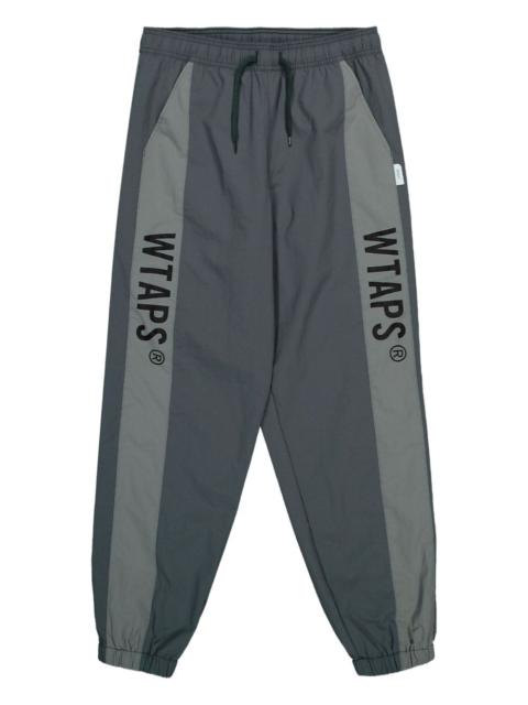 panelled drawstring track pants