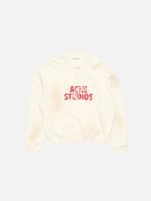 Fleece logo sweatshirt - Off white