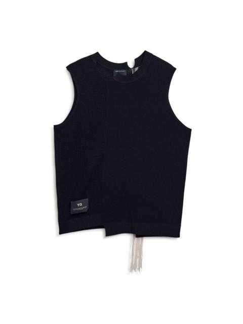 Y-3 GFX KNITTED VEST – BLACK
