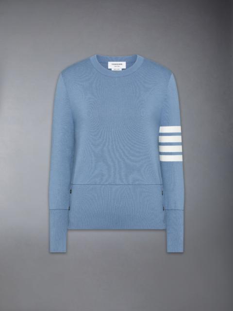 COTTON 4-BAR CLASSIC MILANO STITCH PULLOVER