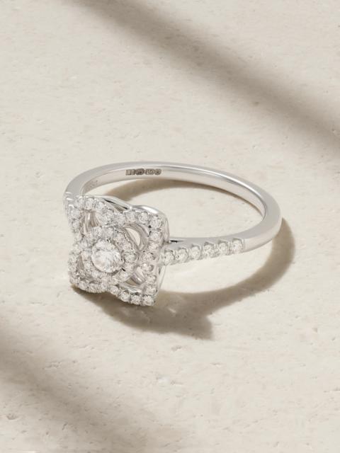 Enchanted Lotus 18-karat White Gold Diamond Ring