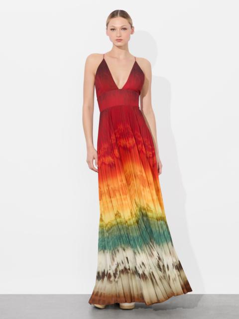 LAUREN PLEATED MAXI DRESS