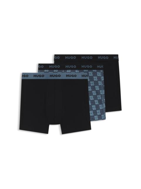 THREE-PACK OF BOXER BRIEFS IN STRETCH COTTON