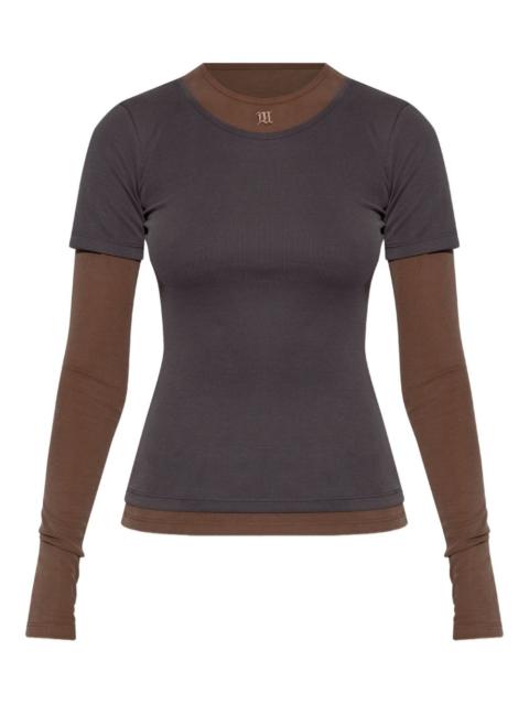 layered long-sleeve top