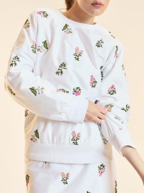 Bouquet Embroidered Pullover