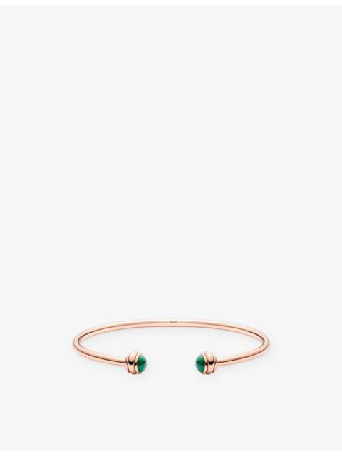 Possession 18ct Rose-Gold And Malachite Bangle