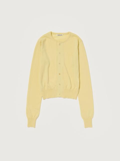 CASHMERE HARD TWIST KNIT CARDIGAN