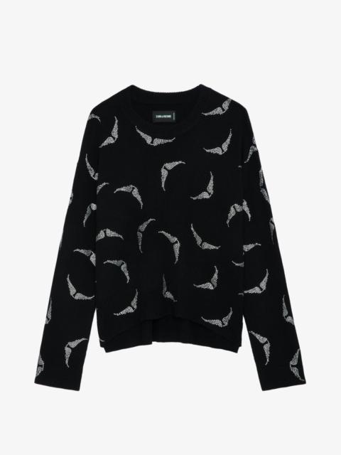 Markus Diamanté Wings Cashmere Sweater