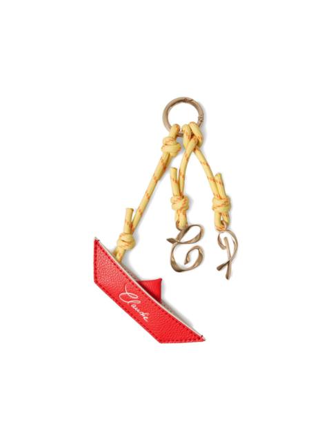 letters leather keyring