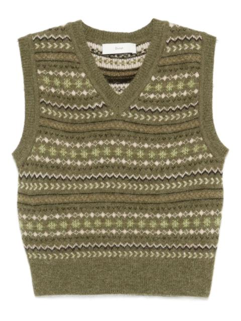 V-neck sleeveless sweater