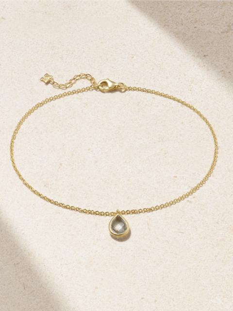 14-karat Gold Amethyst Anklet