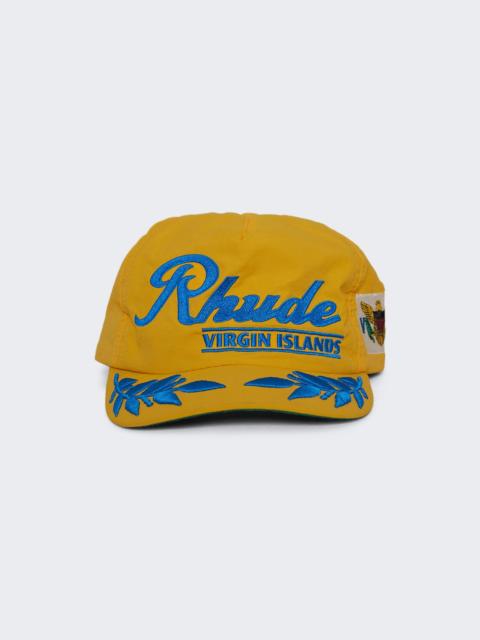 Rhude Virgin Islands Hat Yellow And Blue