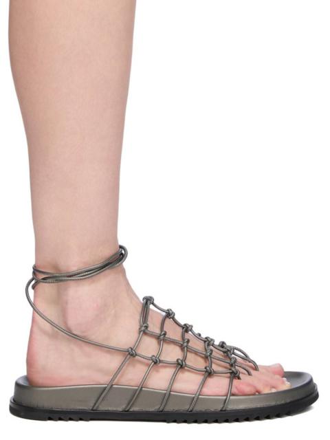 Gunmetal Hollywood Web Granola Sandals