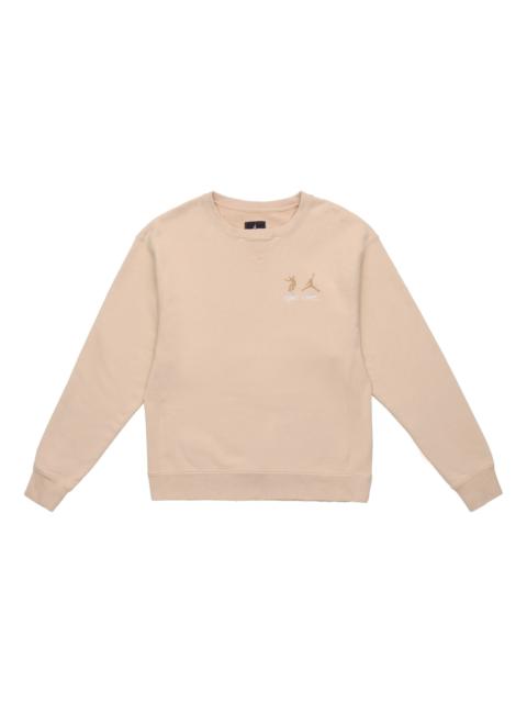Air Jordan x union Crossover Logo Solid Color Sleeve Sports Round Neck Asia Edition Khaki DJ9523-268
