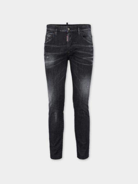 BLACK EASY WASH SKATER JEANS