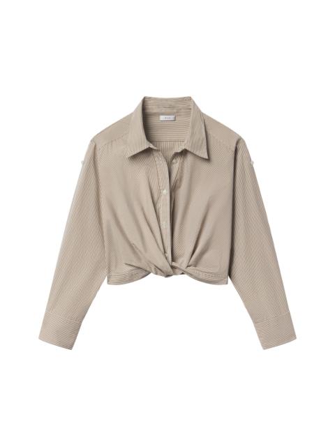 Leo Cropped Cotton Shirt