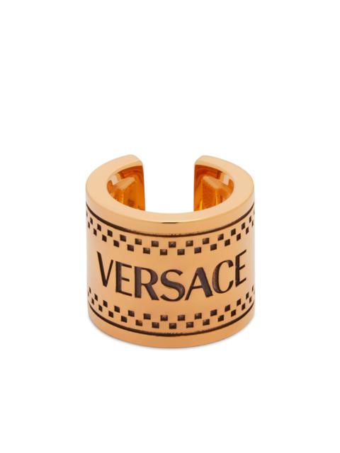 Versace Chunky Logo Ring