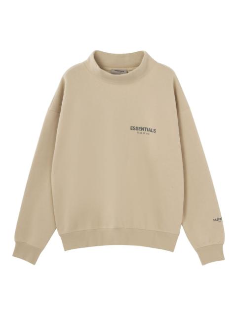 Fear of God Essentials FW21 Mock Neck Sweatshirt Beige FOG-FW21-111
