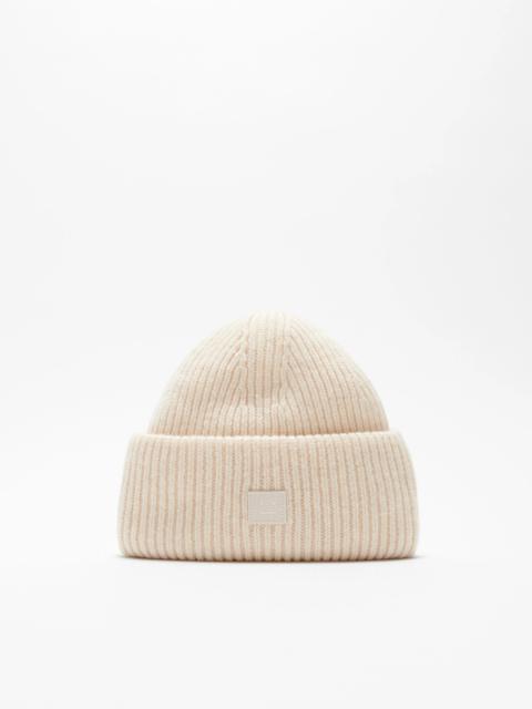 Small face logo beanie - Oatmeal melange