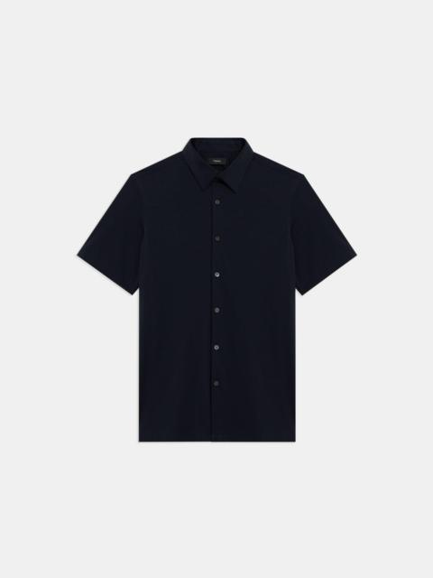 Standard-Fit Short-Sleeve Shirt in Structure Knit