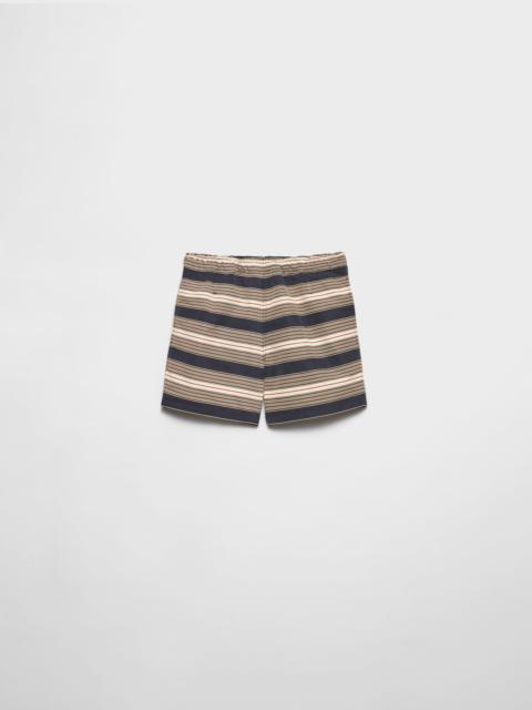 Technical fabric swim trunks