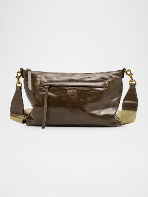 Nessah Zip Leather Shoulder Bag