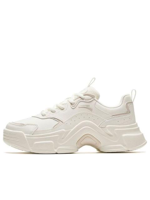 (WMNS) ANTA Platform Leather 'Ivory White Beige' 922328816-5