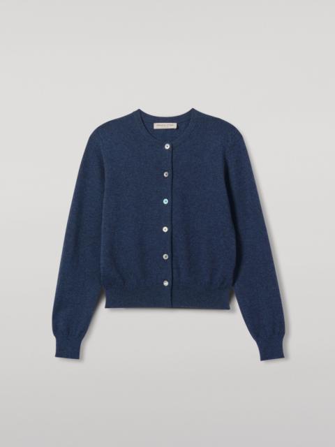 Iris Navy Classic Cashmere Cardigan