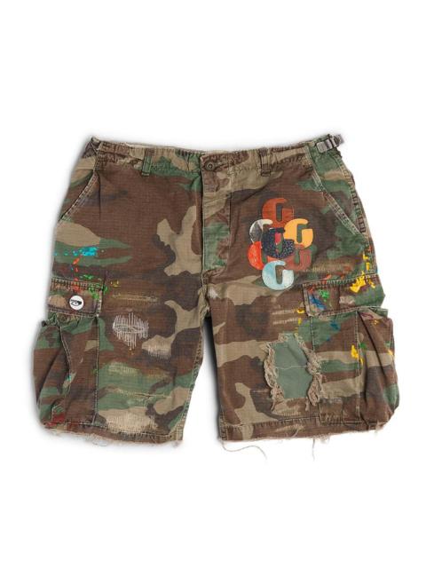 G PATCH WOODLAND CAMO CARGO SHORTS