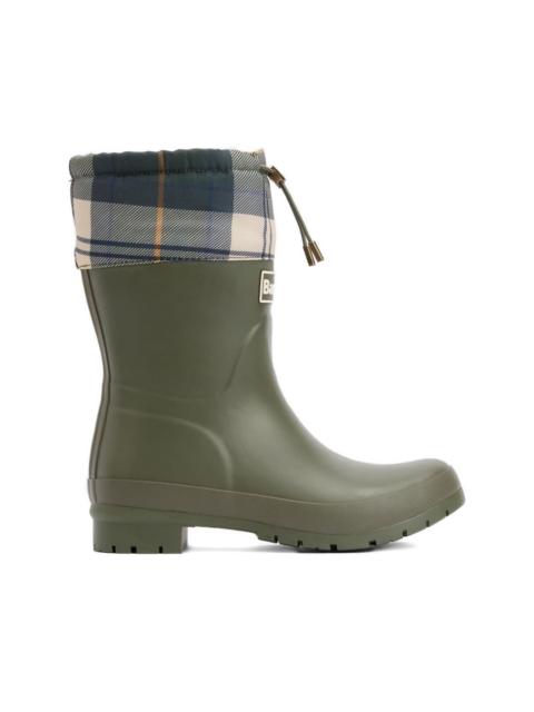 tartan drawstring boots