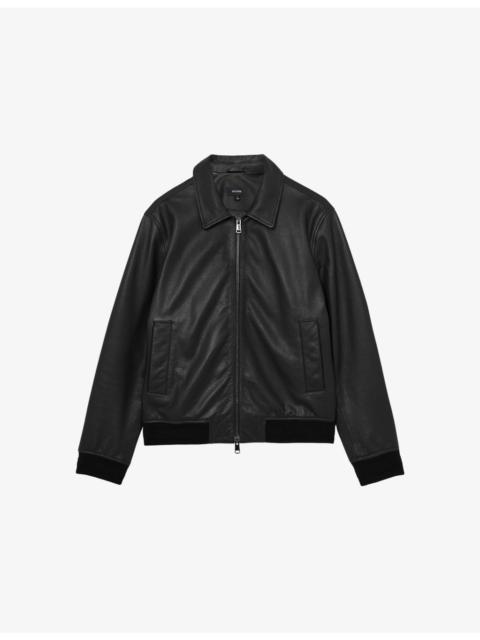 Charl Collared Leather Jacket