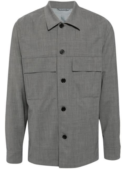 long-sleeves wool shirt