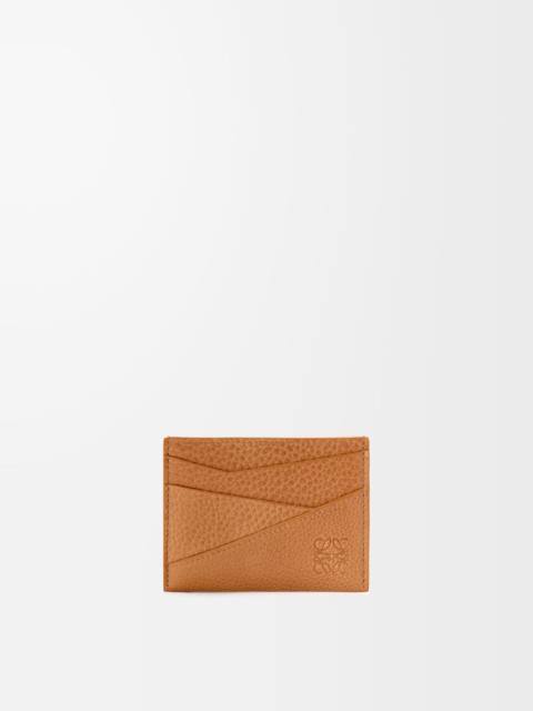 Puzzle plain cardholder in supple grained calfskin