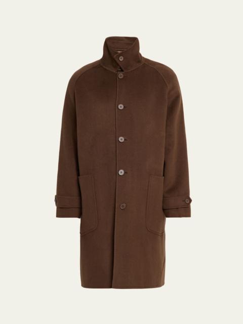 Men's Double Split Wool Coat