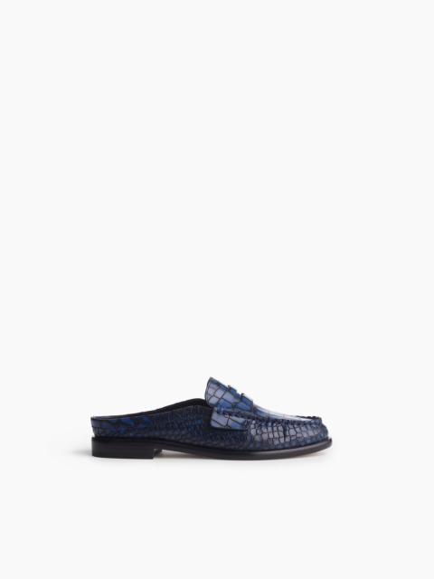 Carter Embossed Leather Mules