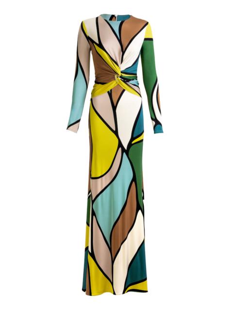 Lucian Twisted Jersey Maxi Dress multi