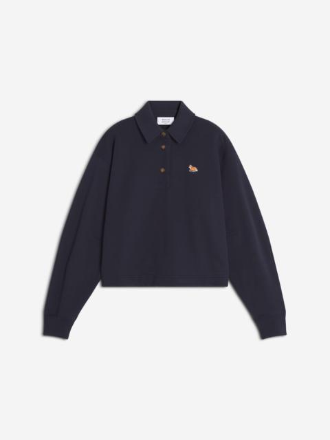 BABY FOX CROPPED POLO SWEATSHIRT