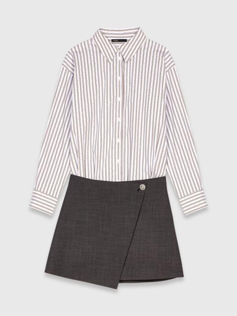 Rhinestone 2-in-1 cotton dress