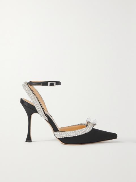 Georgia Crystal-embellished Satin Pumps