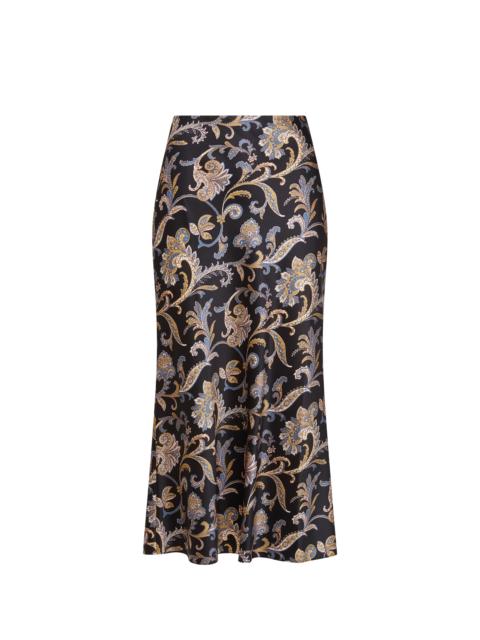CLOVER PAISLEY MIDI SKIRT