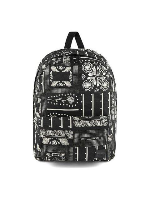 Vans Fashion Printed Backpack 'Black White' VN00021MCQ8